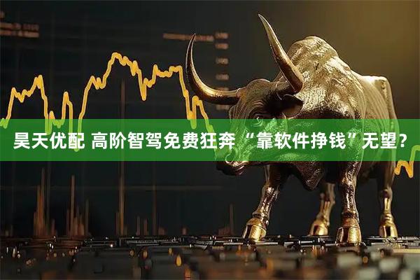 昊天优配 高阶智驾免费狂奔 “靠软件挣钱”无望？